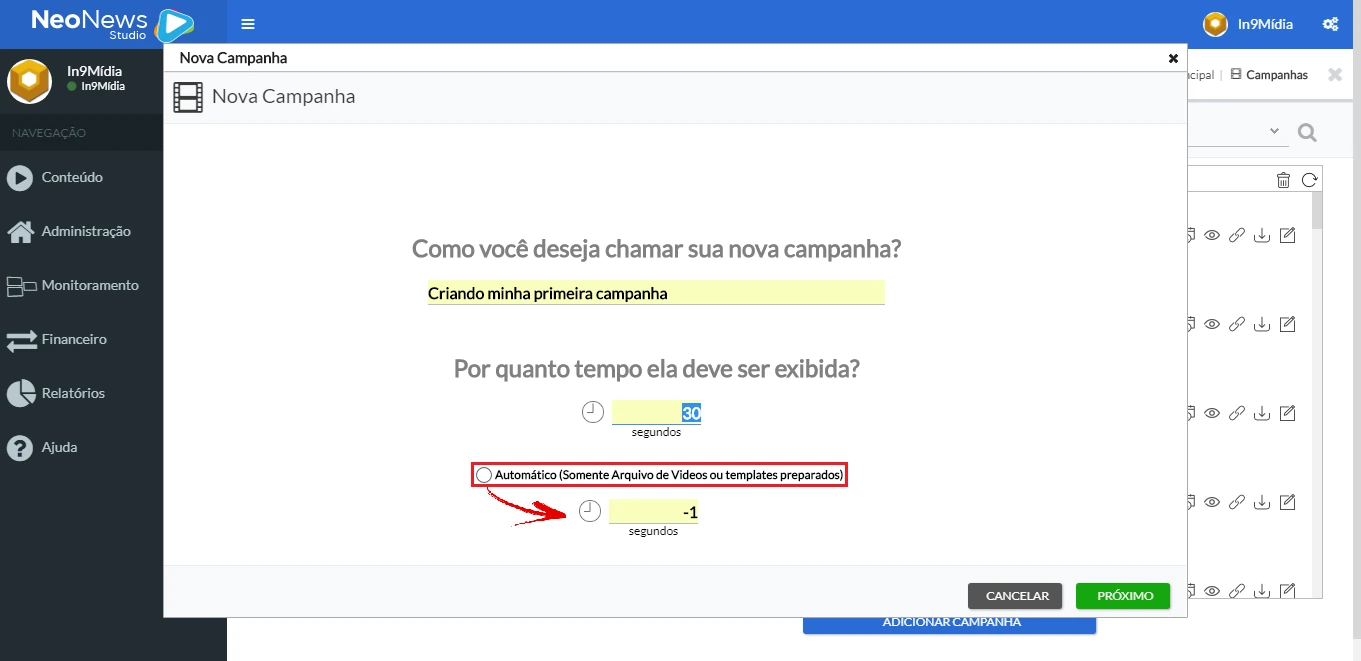 primeira campanha